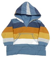 Barevná pruhovaná mikina s kapucí George