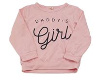 Světlerůžová mikina s nápisem 