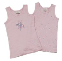2x Světlerůžová košilka s obrázky Kids 