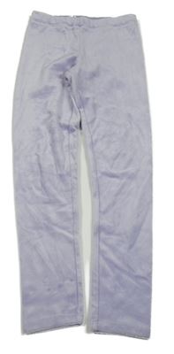 Světlefialové plyšové kalhoty H&M