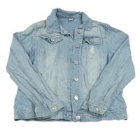 Světlemodrá riflová bunda s prošoupáním Tu