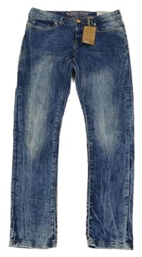 Nové - Modré plísňové elastické rifle Y.F.K. 