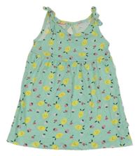 Světlezelené bavlněné šaty s citrony Liegelind