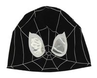 Černo-bílá vzorovaná bavlněná čepice se Spider-manem H&M