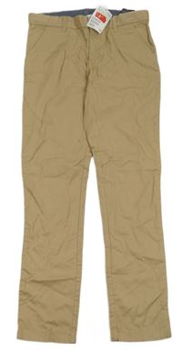 Nové - Béžové plátěné kalhoty zn.h&M