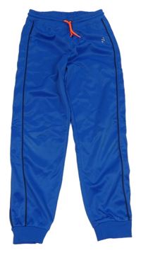 Safírové sportovní kalhoty s proužky H&M