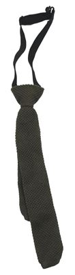 Khaki žebrovaná kravata H&M