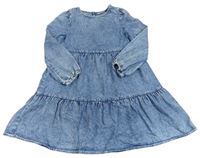 Modré plísňové riflové šaty Matalan