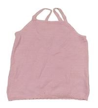 Světlerůžový vzorovaný pletený top H&M