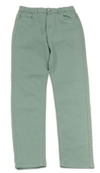 Olivové high waist rifle Page One Young