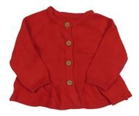 Nové - červený propínací svetr Nutmeg