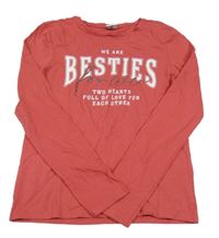 Jahodové triko s nápisy Page one young