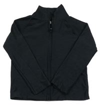 Černá melírovaná propínací sportovní mikina Next