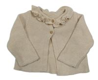 Světlepudrový propínací svetr s límečkem Matalan