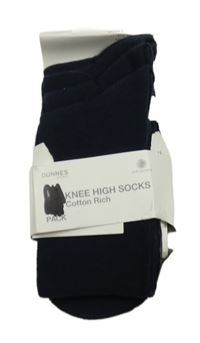 Nové - 4x - Černé ponožky St. Bernard vel. 31-36