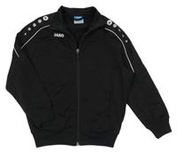 Černá thermo propínací mikina s logem JAKO