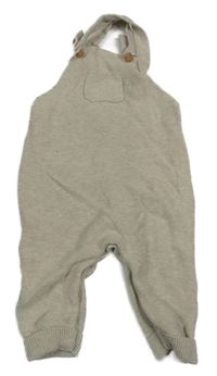 Béžové melírované pletené laclové tepláky s kapsou Matalan