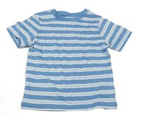 Modro-bílé pruhované tričko Topolino