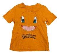 Pomerančové tričko s pokémonem H&M