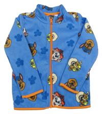 Modrá fleecová propínací mikina s PAW PATROL nickelodeon