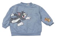 Modrošedá mikina s Tomem a Jerrym H&M