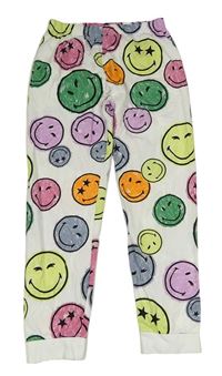 Bílé pyžamové kalhoty se smajlíky M&S