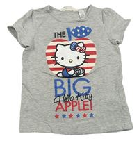 Šedé melírované tričko s Hello Kitty H&M