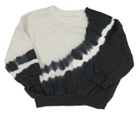 Bílo-černá oversize mikina s batikováním George