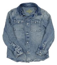 Modrá riflová košilová bunda M&S