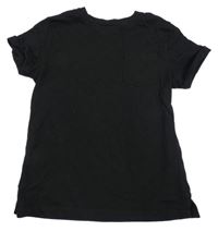 Černé tričko s kapsou Primark