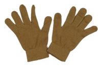 Hnědé prstové rukavice