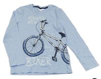 Světlemodré triko s bicyklem Kids