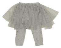 Šedé melírované legíny s tylovou sukní Next