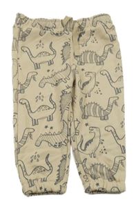 Béžové tepláky s dinosaury Primark
