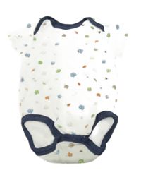 Bílé body s listy a žaludy