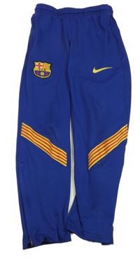 Safírové fotbalové funkční tepláky - FC Barcelona Nike