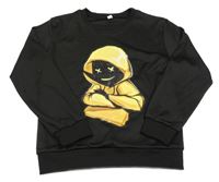 Černá mikina s potiskem