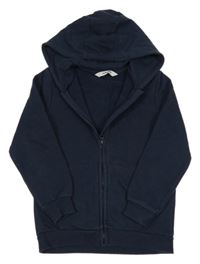 Tmavomodrá propínací mikina s kapucí Everyday