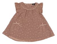 Starorůžová šifonová tunika s hvězdami M&S