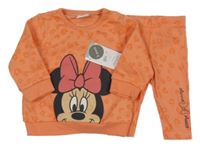 Nové - 2set - Korálová vzorovaná mikina s Minnie + legíny Disney