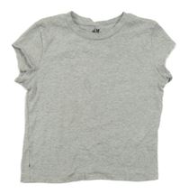 Šedé melírované crop tričko H&M