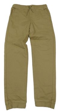 Khaki teplákové cuff rifle Denim Co.