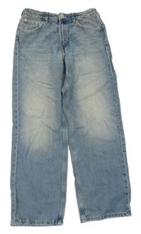 Modré šisované loose fit rifle H&M