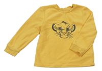 Žlutá fleecová mikina se Simbou Primark