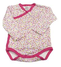 Bílo-růžové květované zavinovací body Topomini