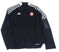 Černá fotbalová funkční propínací mikina - Aberdeen Adidas