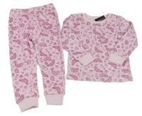 Růžové vzorované plyšové pyžamo s obrázky Dunnes Stores