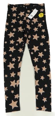 Nové - černé legíny s hvězdičkami F&F