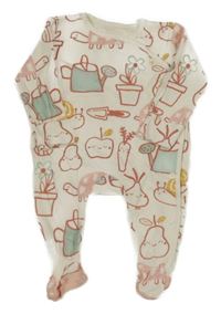 Smetanový overal s obrázky George