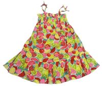 Barevné lehké šaty s ovocem Primark